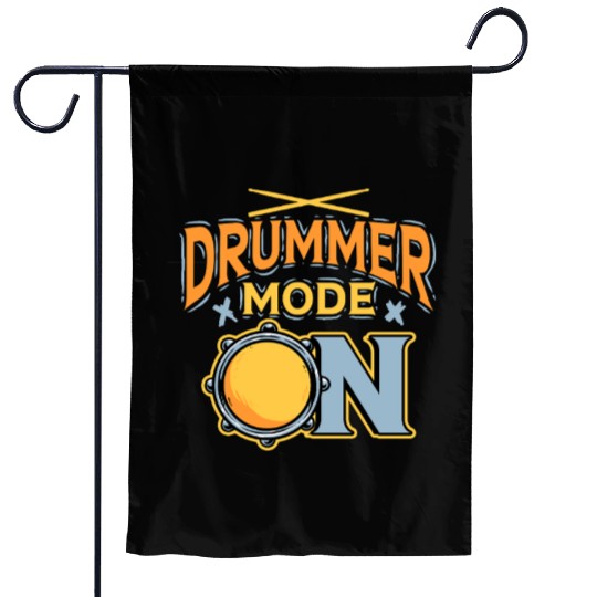 Cardio Drumming Drummer Mode On Garden Flags