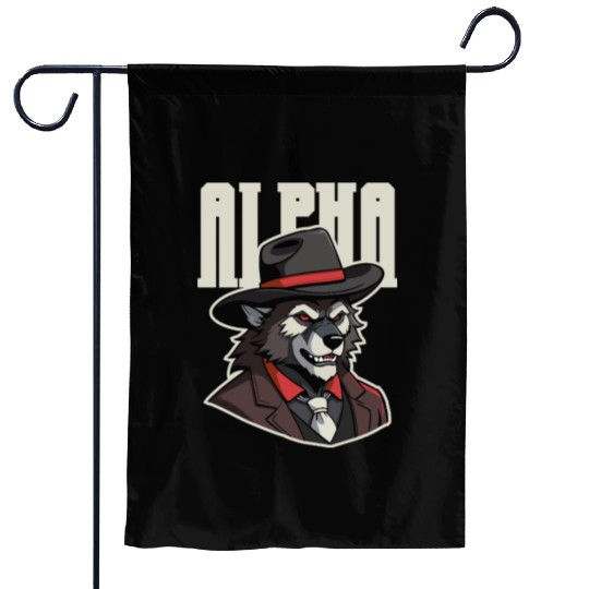 Alpha Wolf – No Beta Behavior Garden Flags