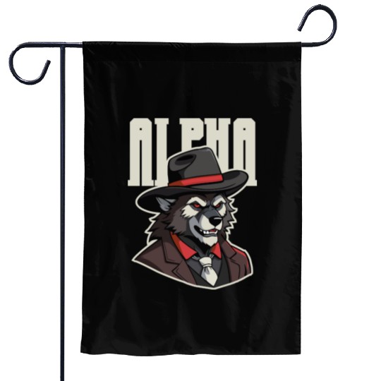 Alpha Wolf – No Beta Behavior Garden Flags