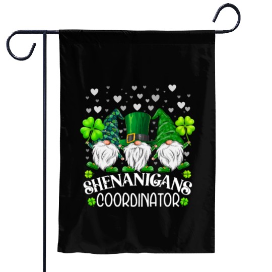 Shenanigans Coordinator St. Patricks Day Gnomes Garden Flags