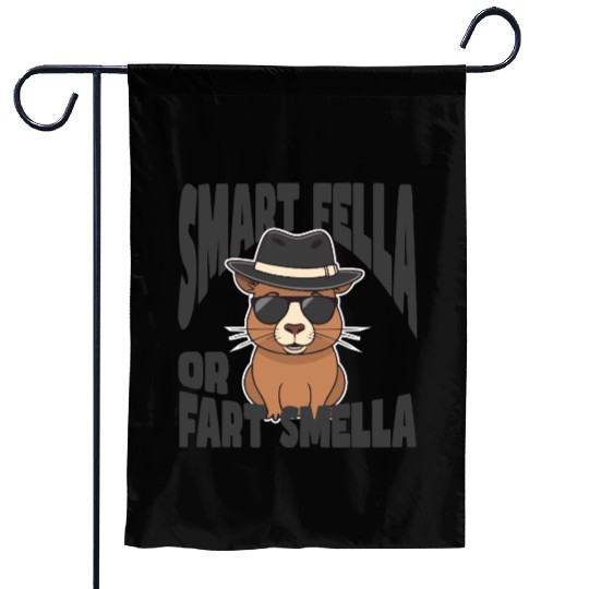 Smart Fella or Fart Smella – Capybara Knows Best Garden Flags