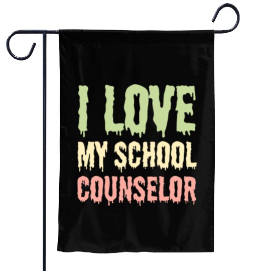 I Love My School Counselor Garden Flags