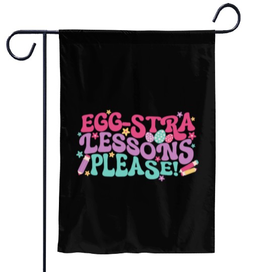 Funny Easter teacher Garden Flags gift
