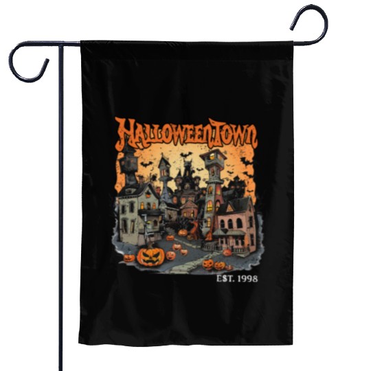 Halloween Town Garden Flags