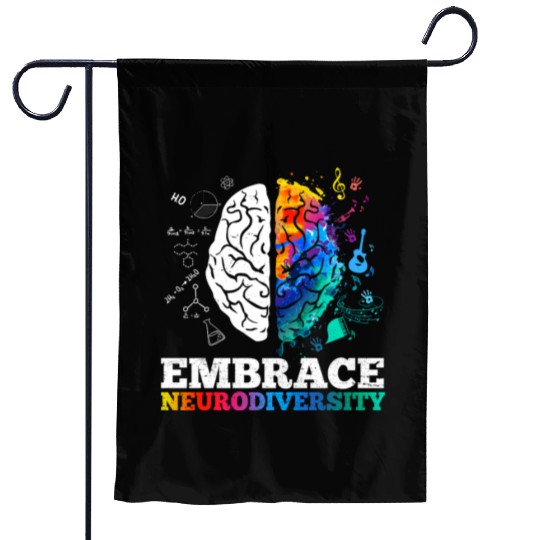 Embrace Neurodiversity Autism Awareness Garden Flags
