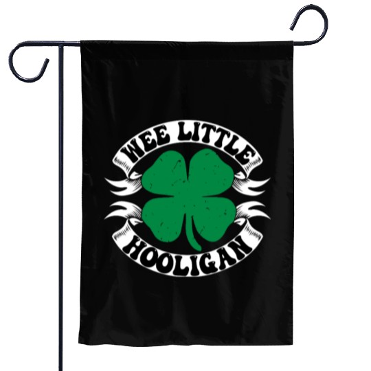 Wee Little Hooligan Cute St. Patrick's Day Irish S Garden Flags