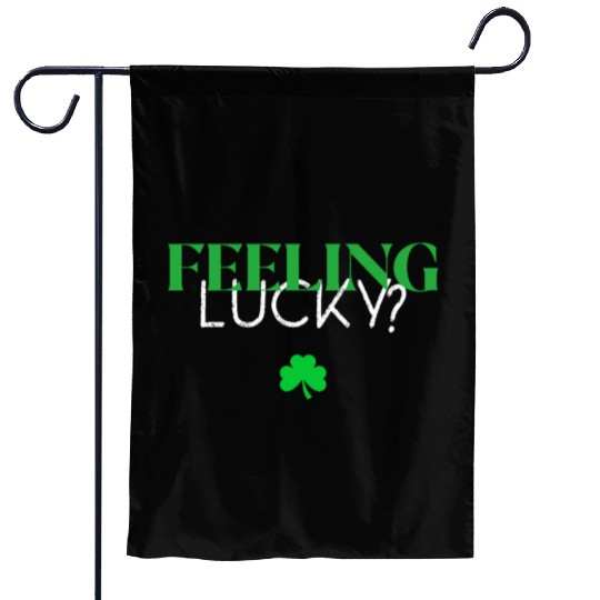 Feeling Lucky With Clover Garden Flags