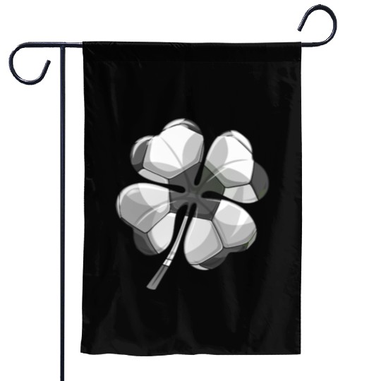 Soccer St Patrick's Day Shamrock Garden Flags