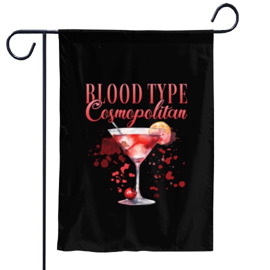 Cocktail Bartender Blood Type Cosmopolitan Garden Flags