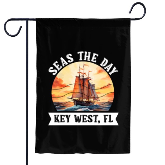 Florida Keys SEAS THE DAY IN KEY-WEST FLORIDA Garden Flags