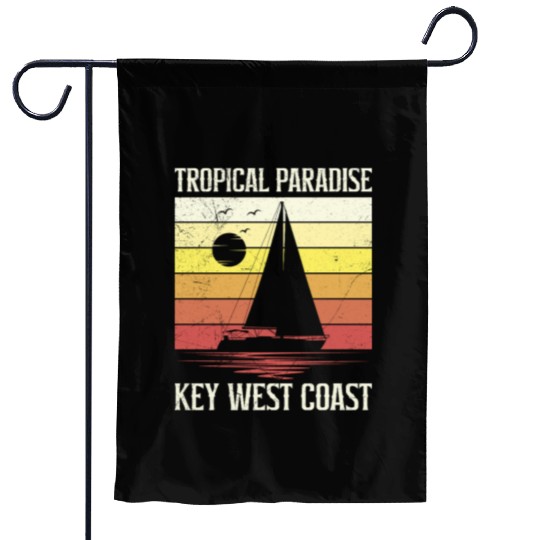 Florida TROPICAL PARADISE KEY-WEST COAST Garden Flags