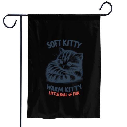 Soft Kitty Garden Flags
