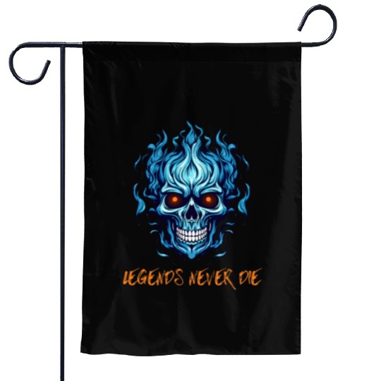 Legends never die Garden Flags