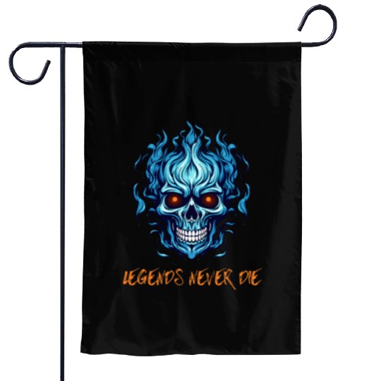 Legends never die Garden Flags