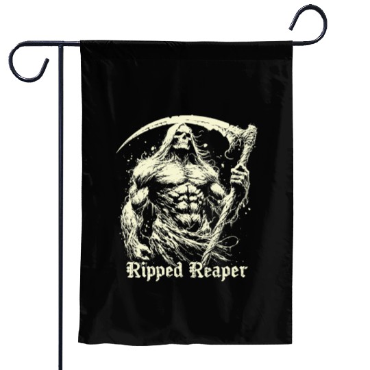 Ripped Reaper Garden Flags
