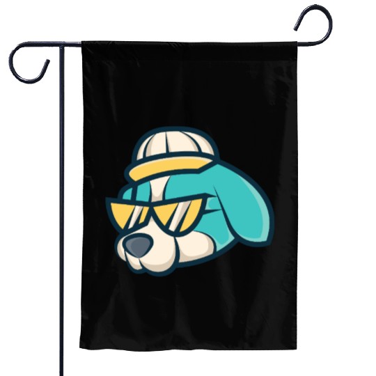 Cool Pup Vibes – Streetwear Dog Art Garden Flags