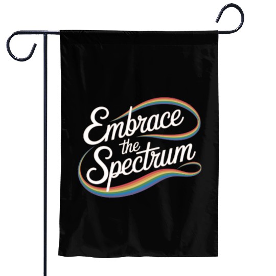 Embrace the Spectrum Garden Flags