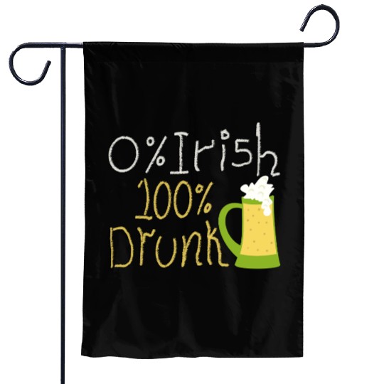 Funny St Patricks Day Garden Flags - irish humor