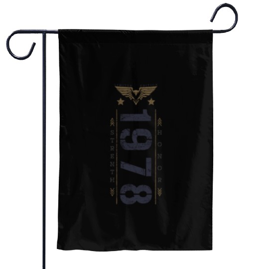 Limited Edition 1978 Birthday Strength and Honor Garden Flags