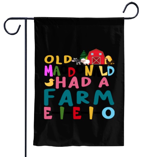 Old MacDonald Had a Farm – Whimsical Nursery Rhyme Garden Flags