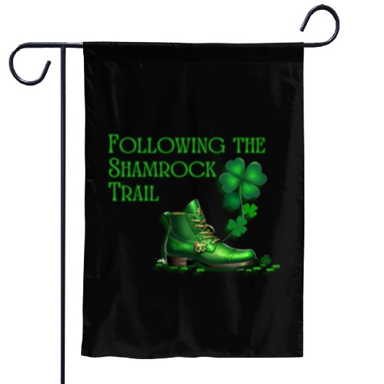 St. Patrick's Day - Following the Shamrock Trail Garden Flags