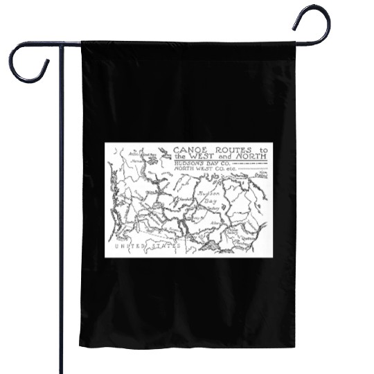 Fur Trade Canoe Routes Garden Flags