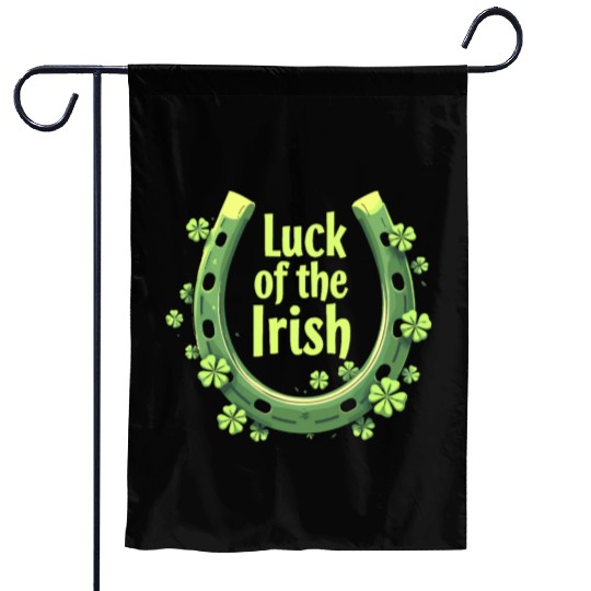 Luck of the Irish Horseshoe Design Garden Flags