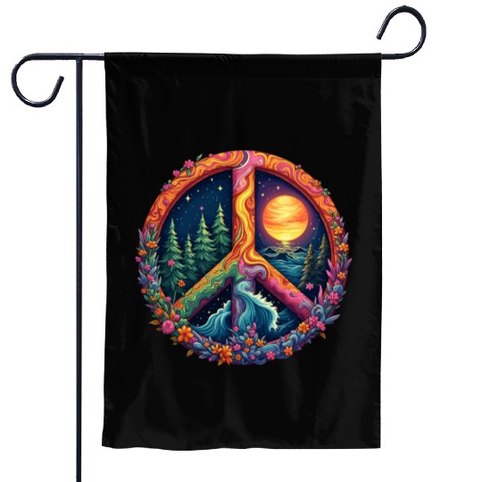 Peace on Earth Garden Flags