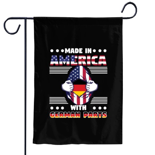 Made In America With German Parts Garden Flags
