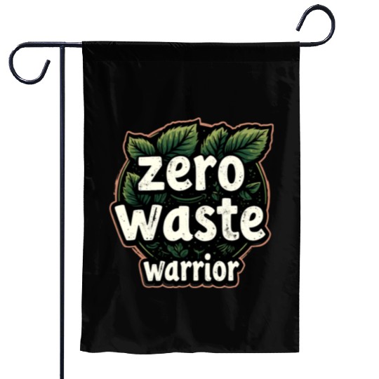 Zero Waste Warrior Badge Garden Flags