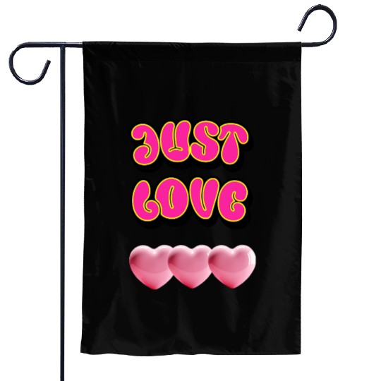 Just Love: Y2K 2000s Heart Garden Flags