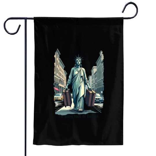 Funny Statue of Liberty USA America Sarcasm Garden Flags