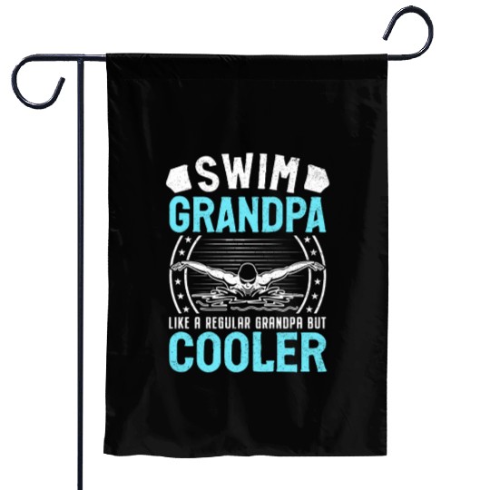 Swim Grandpa - Classic Stars & Stripes Edition Garden Flags