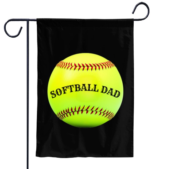 Softball Dad Garden Flags