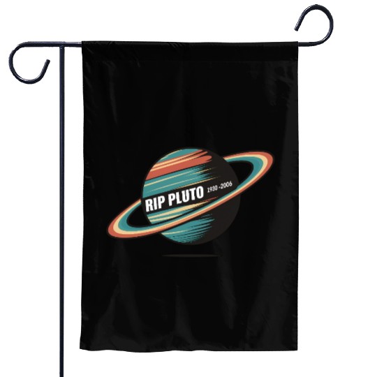 RIP Pluto Garden Flags