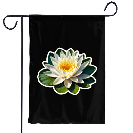 A beautiful Water Lily Garden Flags