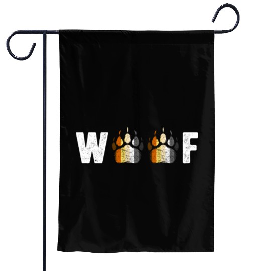 Woof Bear Pride Paw Prints Gay Men LGBT Bear Flag Garden Flags