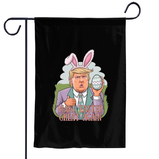 Trump Easter Bunny Garden Flags