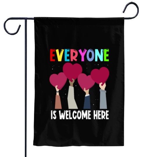 Everyone Is Welcome Here Idaho Teacher Garden Flags