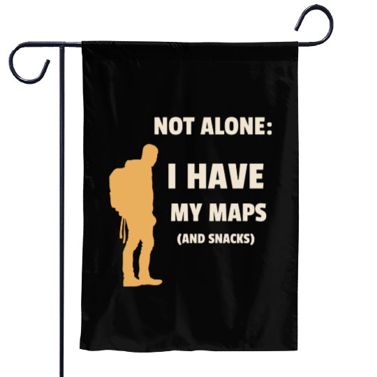 Solo traveler: I have my maps and snacks Garden Flags