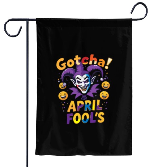 "Gotcha! April Fool’s – Funny Jester & Prank Garden Flags