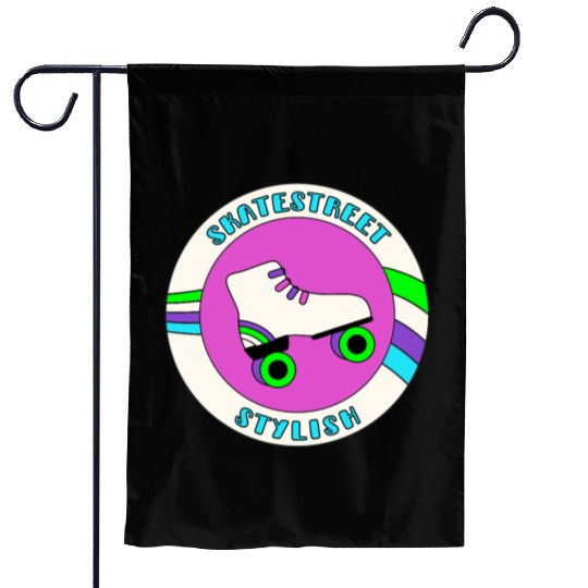 Skate In a Style Funny Design Garden Flags