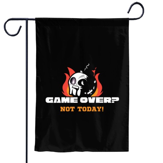 Game Over? Not Today! – Clean & Modern Gamer Garden Flags