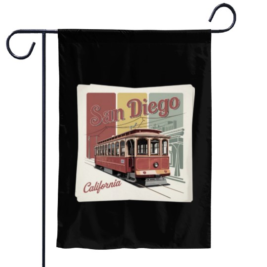 San Diego Gift for Beach and Surf Lovers Garden Flags