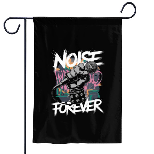 Noise Forever Punk Rock Metal Music Garden Flags