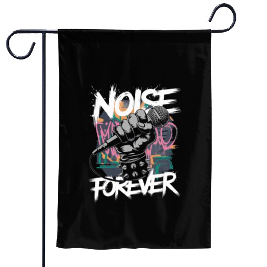 Noise Forever Punk Rock Metal Music Garden Flags