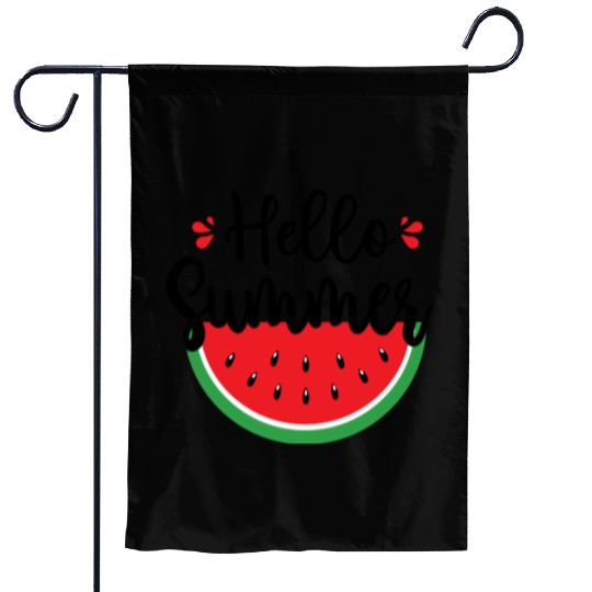 Hello Summer Watermelon Sweet Summer Garden Flags