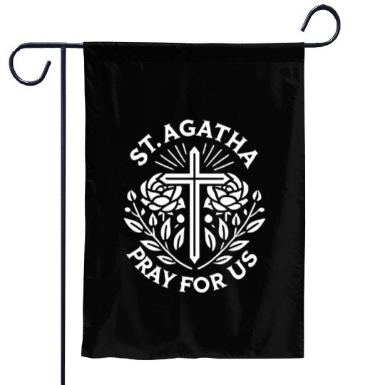 St. Agatha Pray for Us Catholic Patronage Faith Garden Flags
