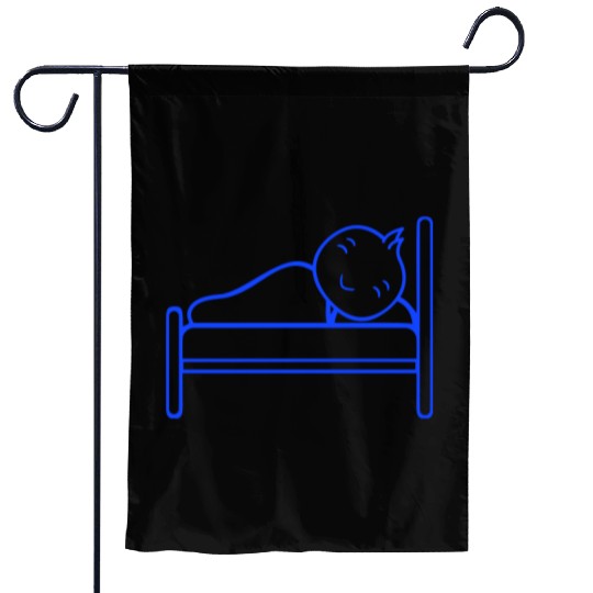 Bird Sleeps Bed Tired Night Recover Blanket Lazy Garden Flags