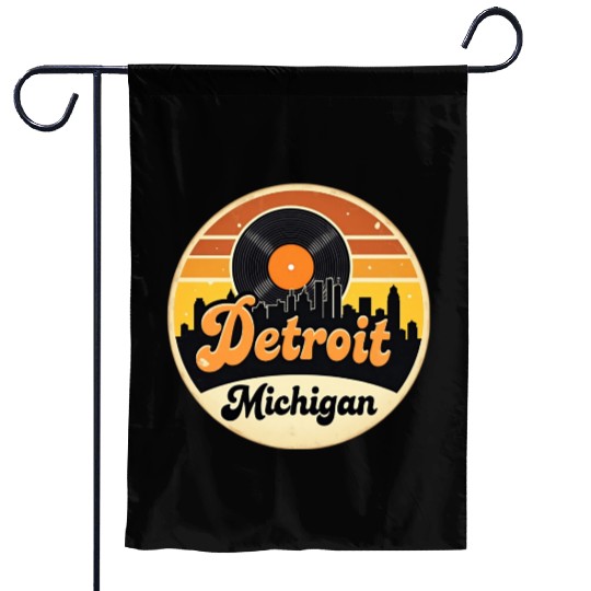 Detroit Souvenir and Travel Gift Idea Garden Flags